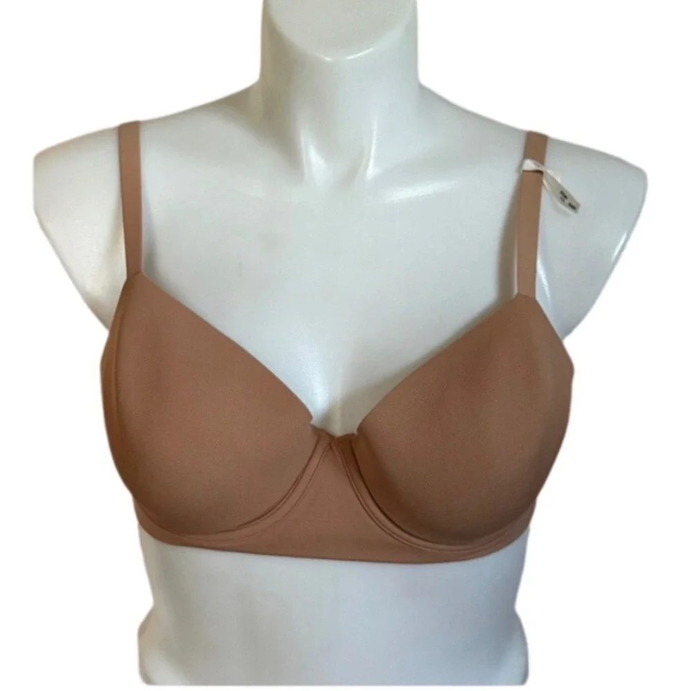 NEW NWT Aerie Smoothez Real Good Demi Bra Tan Nude Underwire 36D